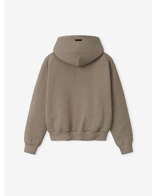 Fear Of God Gray Logo-Print Hoodie
