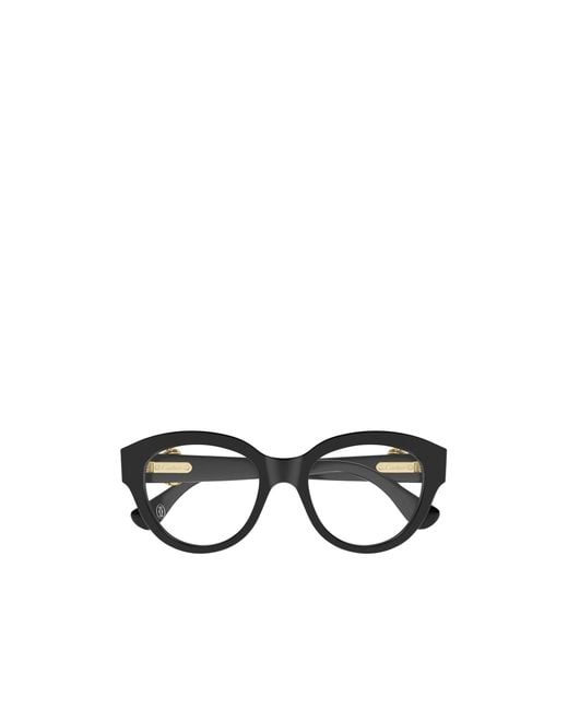 Cartier White Cat Eye Frame Glasses