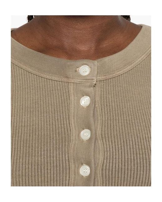 Citizens of Humanity Green Ribbed-Knit Top