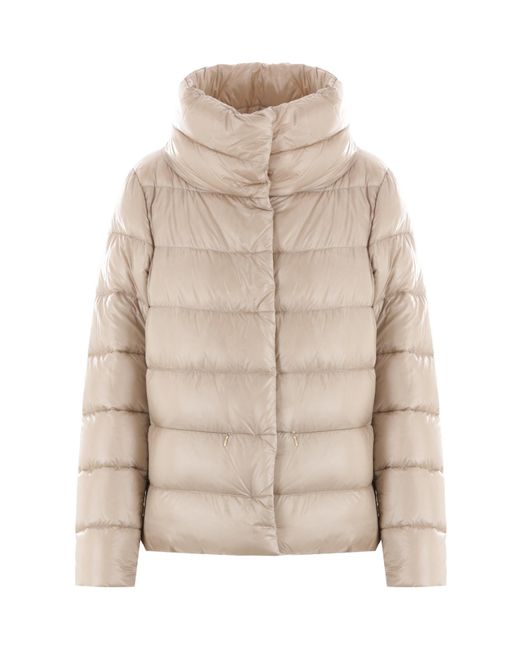 Herno Natural Right-Collar Down Jacket