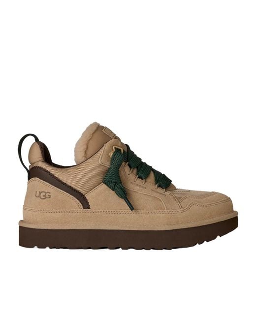 Ugg Brown Lowmel Panelled Sneakers for men