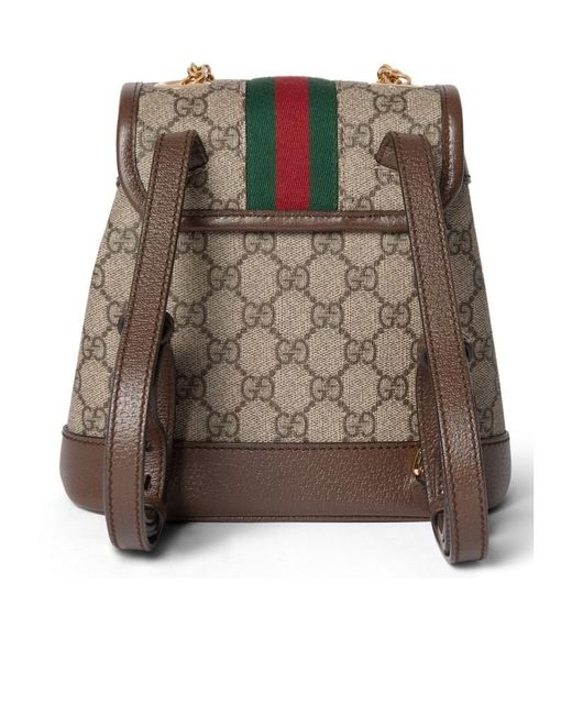 Gucci Brown Ophidia Mini Backpack