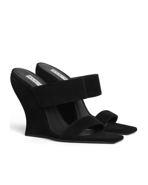 Alaïa Black Wave Mules