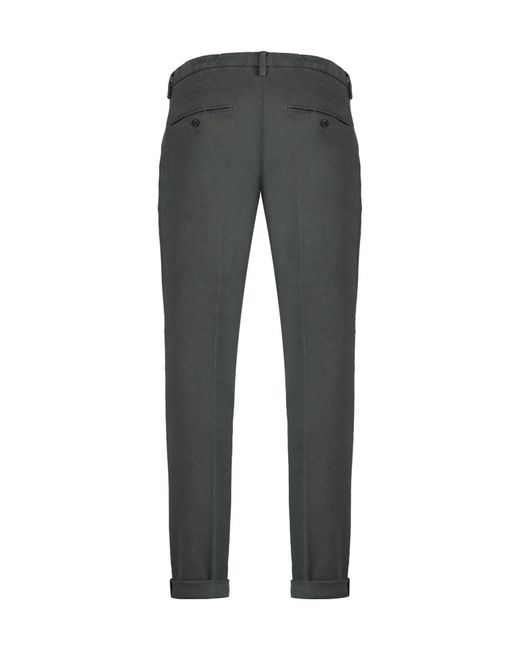 Dondup Gray Gaubert Chino Pants for men