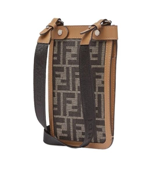 Fendi Multicolor Fabric Phone Case for men