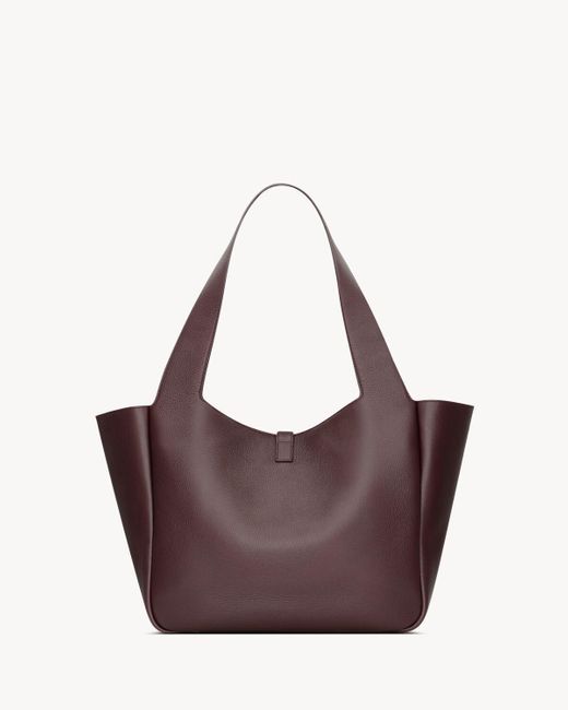 Saint Laurent Purple Le 5 À 7 Bea Tote Bag