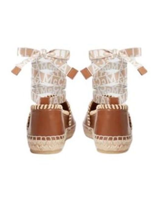 Stella McCartney Brown Gaia Whipstitched Espadrilles