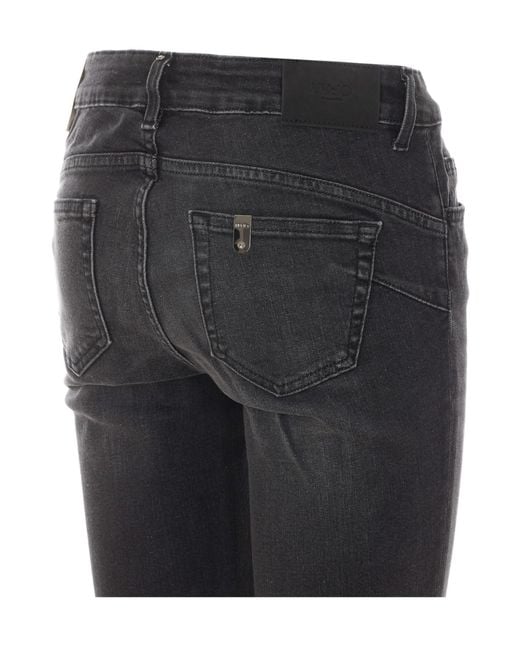 Liu Jo Gray Casual Trousers With Belt Loops