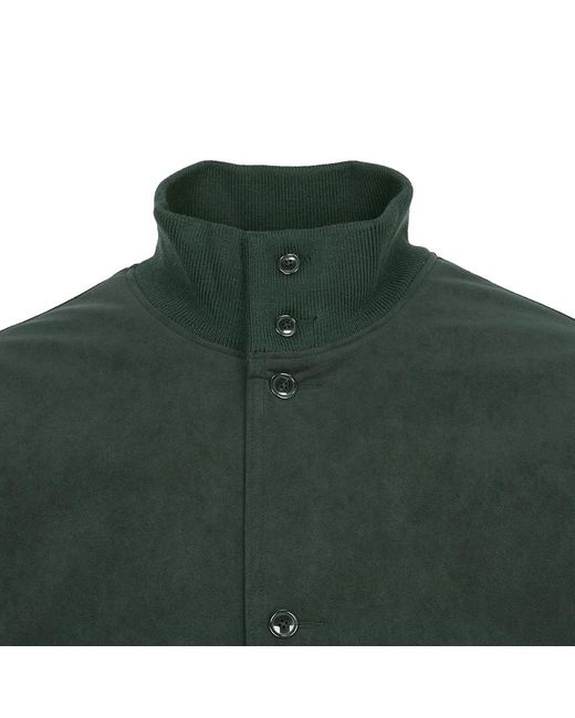 Nanamica Green Stand-Up Collar Jacket for men