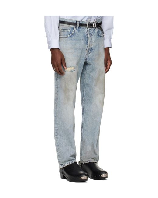 Enfants Riches Deprimes Blue Enfants Riches Déprimés Distressed Baggy Jeans for men