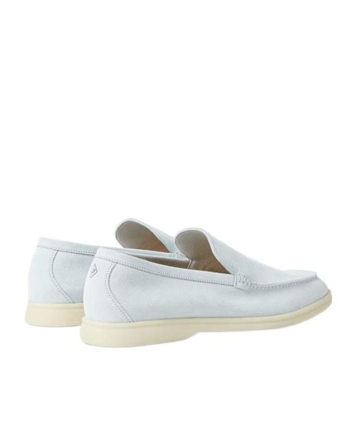 Loro Piana White Summer Walk Loafer for men