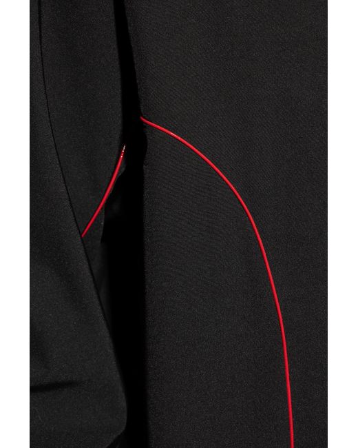 Ferragamo Black Zip-Up Drawstring Jacket for men
