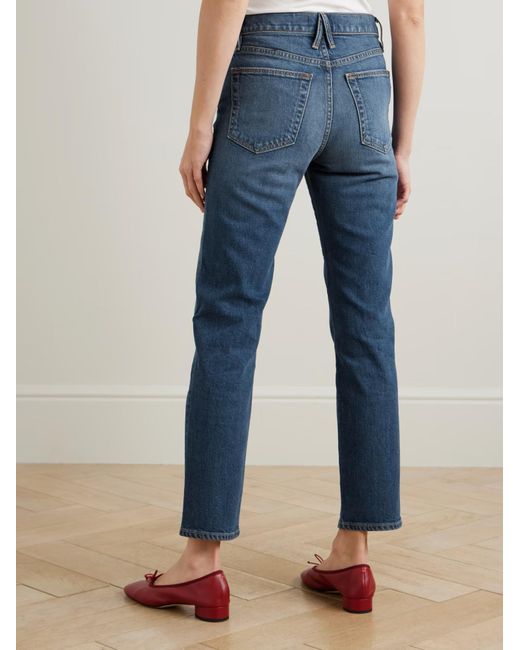 SLVRLAKE Denim Blue Virginia High-Waisted Jeans