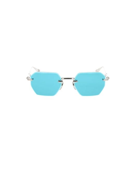 Chrome Hearts Blue Frameless Sunglasses for men