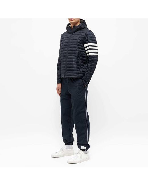 Thom Browne Blue 4-Bar Stripe Padded Jacket for men