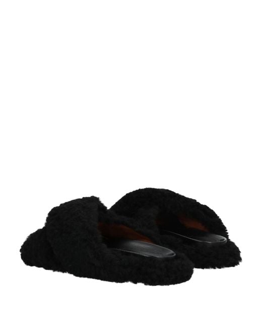 Marni Black Leather Sandals