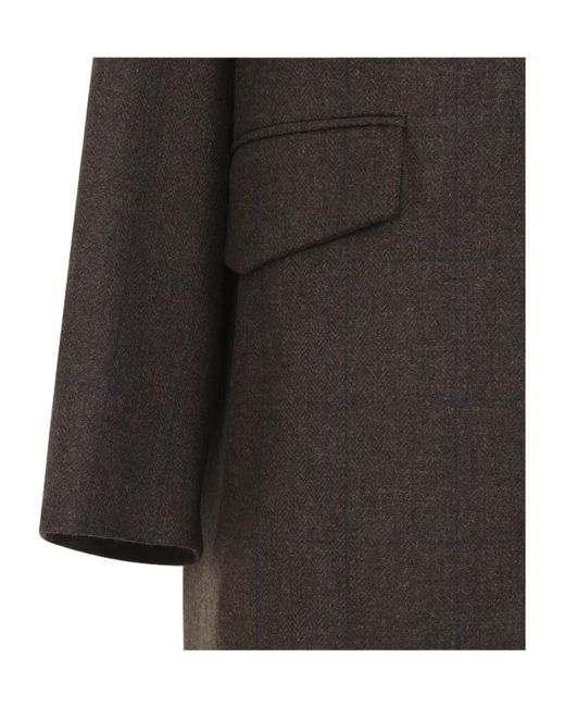 Maison Margiela Brown Long-Sleeved Coat