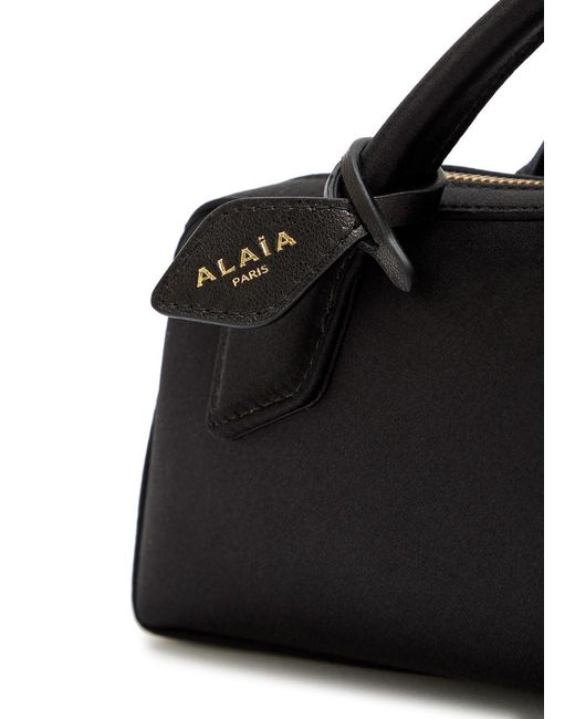 Alaïa Black Satin Hand Clutch
