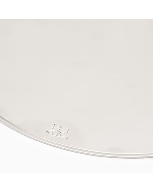 Courreges White Pendant Necklace