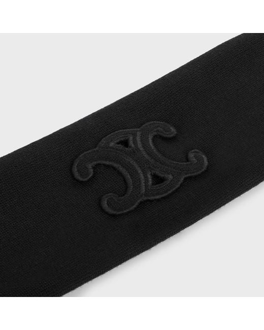 Céline Black Headband