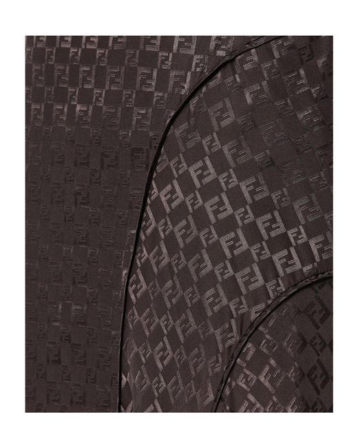 Fendi Brown Flared Long Midi Skirt
