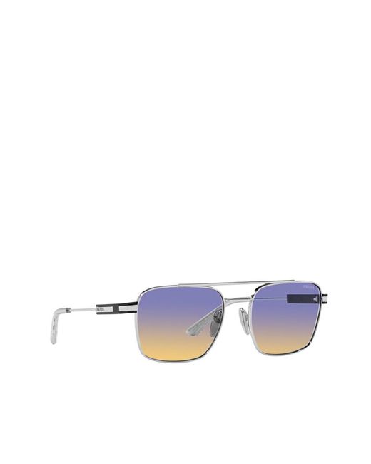Prada Blue Eyewear Aviator Sunglasses for men