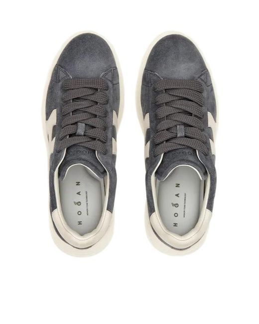 Hogan Blue Rebel Low-Top Sneakers