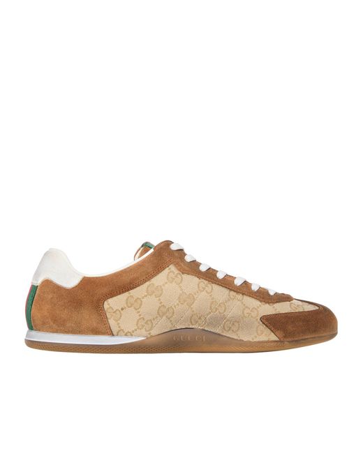 Gucci Brown Shift Trainers for men