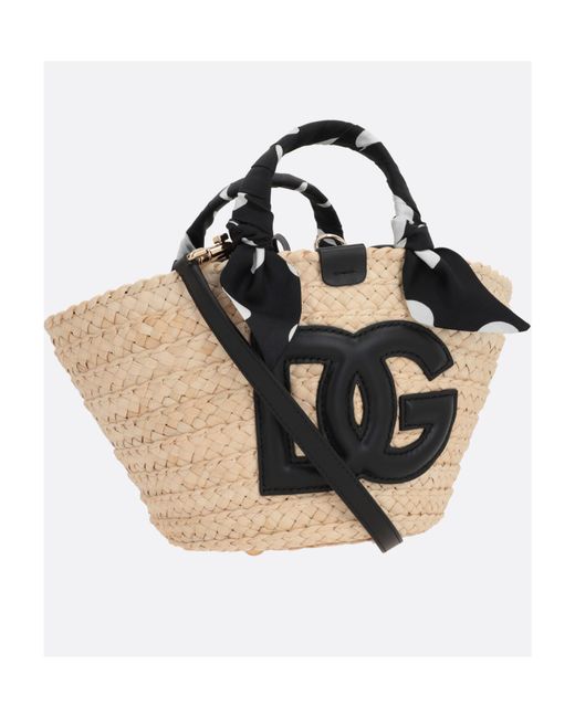 Dolce & Gabbana Black Logo Patch Handbag