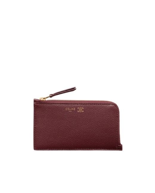 Céline Purple Long Zippered Card Holder