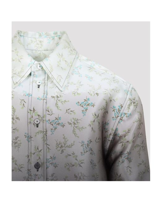 Jil Sander Gray Printed Faded Effect Shirt for men