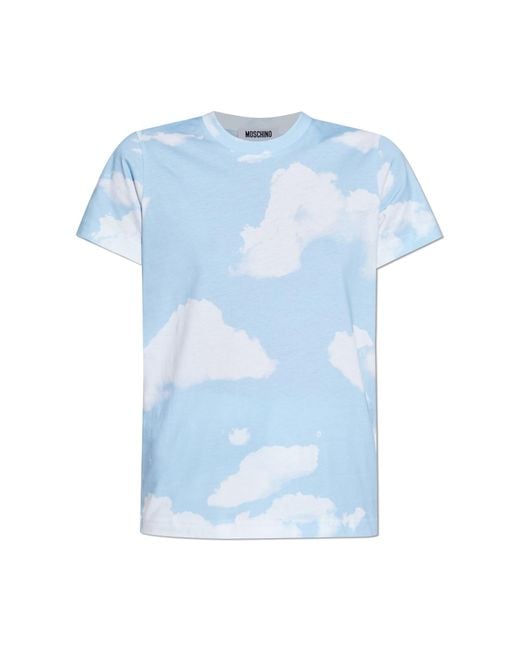 Moschino Blue T-Shirt With Logo
