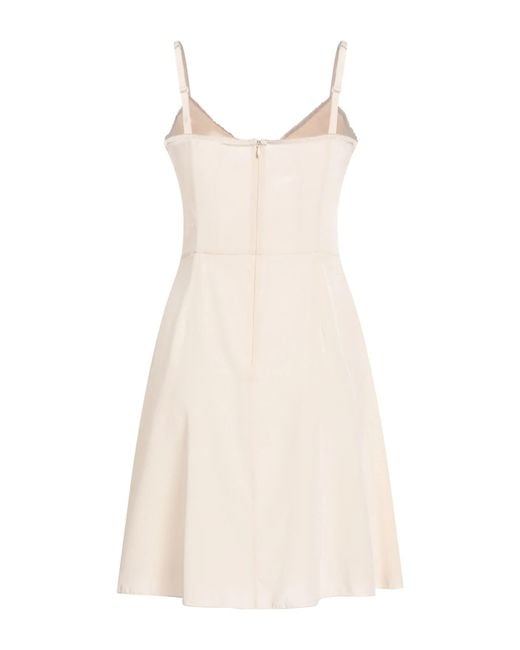 Dolce & Gabbana Natural Solid Color Slip Dresses