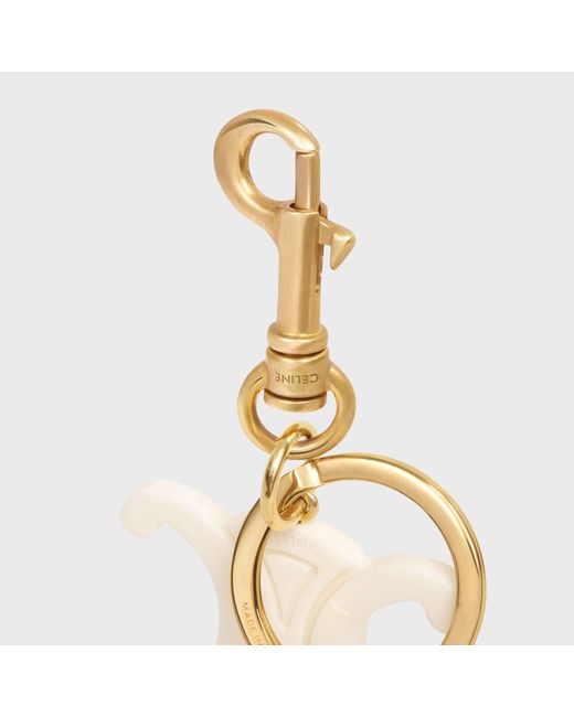 Céline White Triomphe Keyring