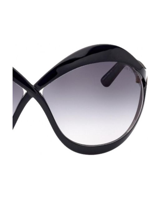 Tom Ford Blue Gradient-Effect Oversize-Frame Sunglasses