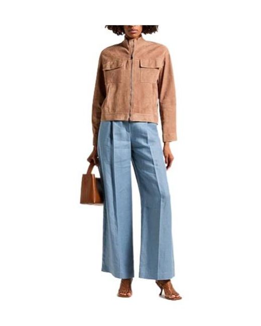 Brunello Cucinelli Blue Loose-Fit Trousers
