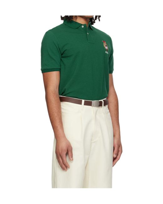Polo Ralph Lauren Green Short-Sleeved Polo Shirt for men