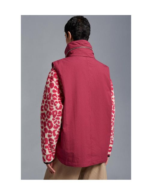 Moncler Red Tryfan Down Gilet for men