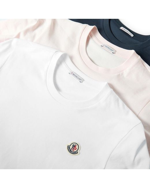 Moncler Blue Minimal Logo T-Shirt