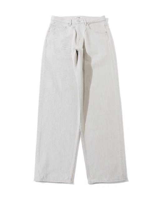 Auralee White Wide-Leg Jeans for men