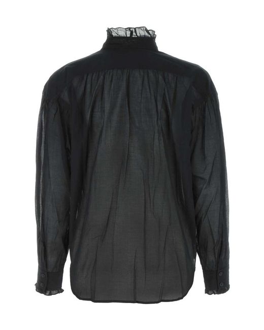 Isabel Marant Black Isabel Marant Étoile Buttoned Long-Sleeved Shirt