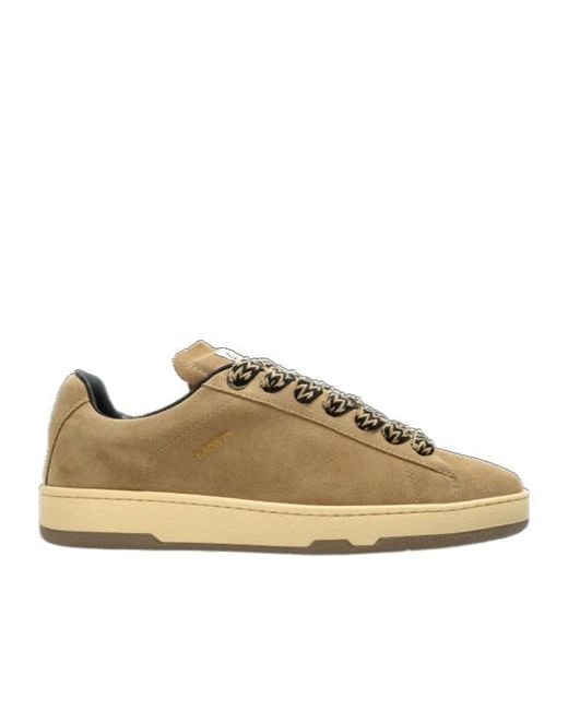 Lanvin Brown Curb Lite Lace-Up Sneakers for men