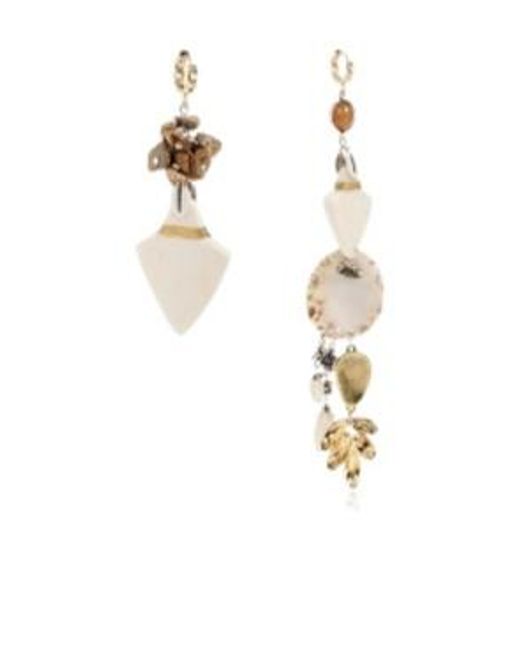 Isabel Marant White Anna Earrings