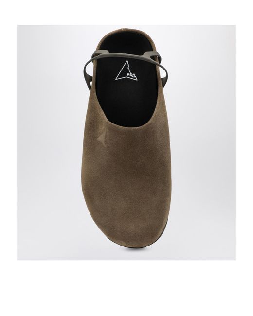 Roa Brown Fedaia Suede Mules for men