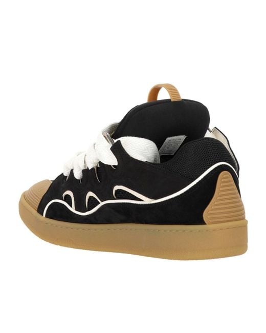 Lanvin Black Curb Low-Top Sneakers for men