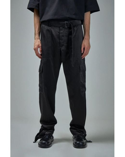 Dries Van Noten Black Belted Overalls for men
