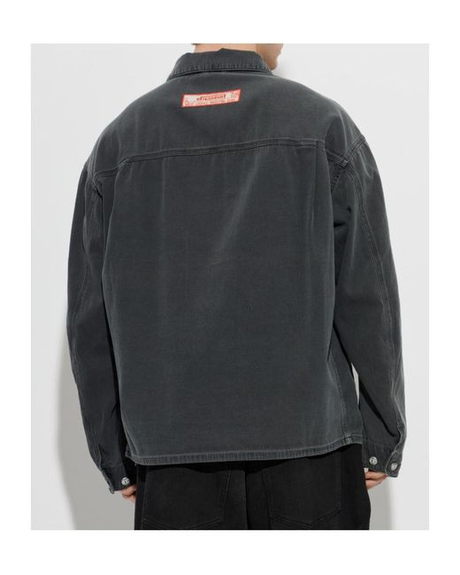 DIESEL Blue D-Stack-U Patch-Detail Jacket for men