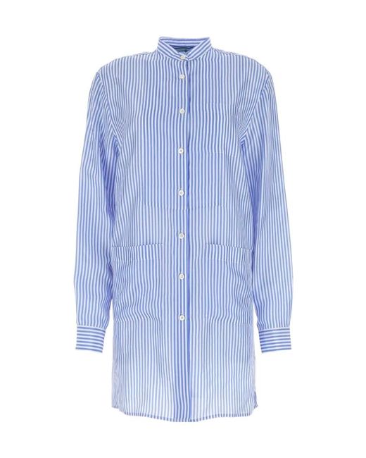 Prada Blue Long Sleeved Dress