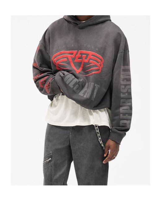 Represent Black Reversible Living Legacy Tour Hoodie for men