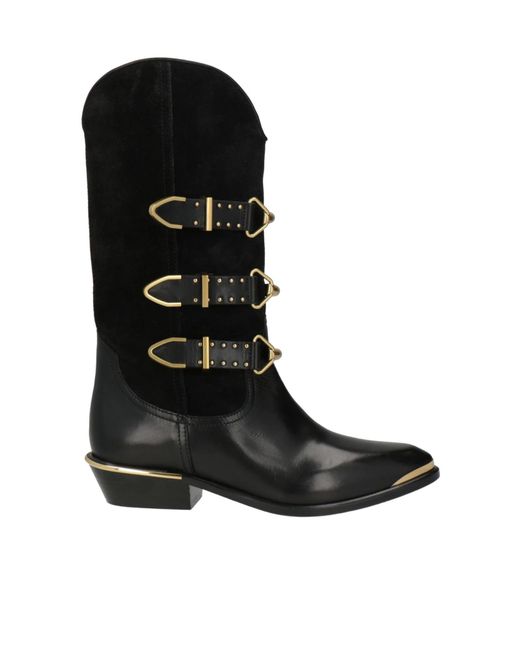 Isabel Marant Black Cowboy Boots
